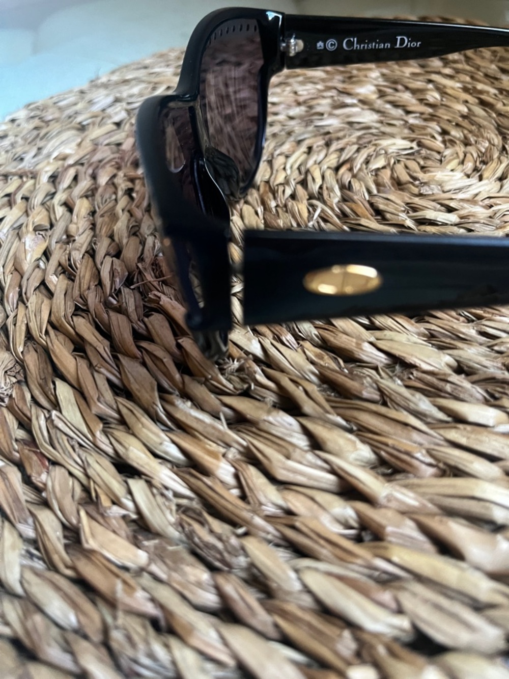 Vintage Cristian Dior 2438 Black Women's Sunglasses with Rhinestone Trim - Picture 10 of 16